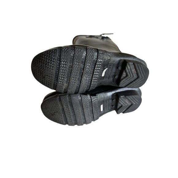 Hunter Original Black Rubber Rain Boots Big Kid Size 2 - Picture 5 of 6